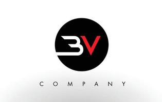 bv logotyp. brev design vektor. vektor