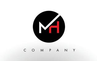 mh-Logo. Brief-Design-Vektor. vektor