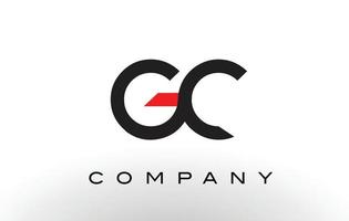 gc-Logo. Brief-Design-Vektor. vektor