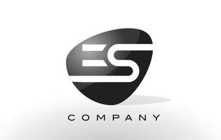 es-Logo. Brief-Design-Vektor. vektor