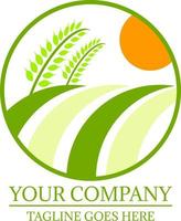 Stempel für das Logo des landwirtschaftlichen Unternehmens vektor