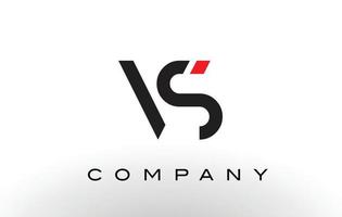 vs logotyp. brev design vektor. vektor