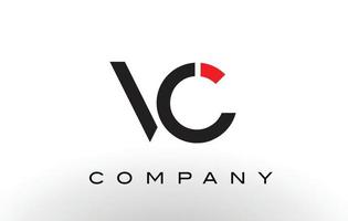 vc logotyp. brev design vektor. vektor