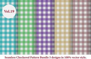 klassischer karierter Muster-Argyle-Vektor, der Tartan, Gingham-Muster, Tartan-Stoffstruktur im Retro-Stil ist, farbig vektor