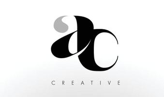 AC-Brief-Logo-Design. Kreatives AC-Buchstaben-Symbol vektor