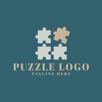 Puzzle-Logo-Abbildung vektor