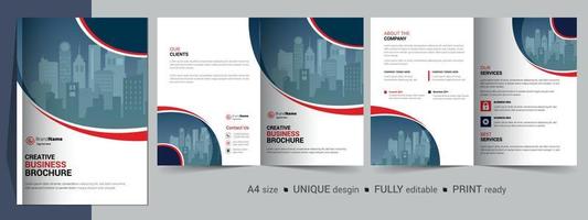 corporate business bifold broschyr malldesign. vektor