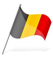 Belgiens flagga vektor illustration