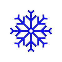 Schneeflocke-Symbol. Schneesymbol isoliert auf weißem Hintergrund. Symbol für Winter, gefroren, Weihnachten, Neujahr. vektor