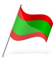 Flagge der Transnistrien-Vektorillustration vektor