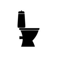 Toilettenvektorsymbol einfaches Design vektor
