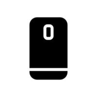 smartphone vektor ikon. telefon svart symbol isolerad på vit bakgrund. vektor eps 10