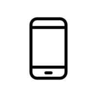 smartphone vektor ikon. telefon svart symbol isolerad på vit bakgrund. vektor eps 10