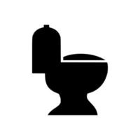 Toilettenvektorsymbol einfaches Design vektor