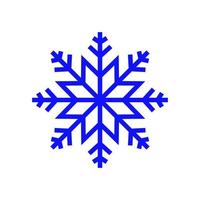 Schneeflocke-Symbol. Schneesymbol isoliert auf weißem Hintergrund. Symbol für Winter, gefroren, Weihnachten, Neujahr.
