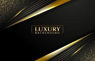 schwarzer Luxus mit glänzendem Goldhintergrund vektor