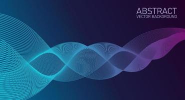 vektor våglinjer flyter dynamiska färgglada för begreppet teknik, digital, vetenskap, musik. abstrakt färgglada linjer vektor bakgrund