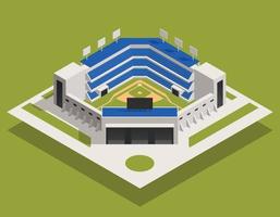 Zusammensetzung des Baseballfeldstadions vektor