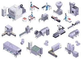 Symbole für die Produktion von Konserven vektor