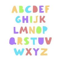 Vektor nahtlose Hintergrund mit bunten Buchstaben. Alphabet. kann für Tapeten, Musterfüllungen, Webseiten, Oberflächenstrukturen, Textildruck, Geschenkpapier verwendet werden