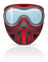 Paintballmasken-Vektorillustration vektor