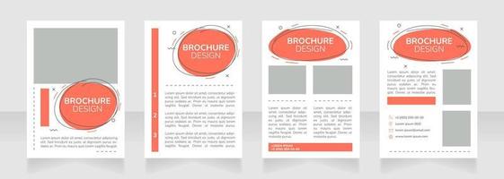 annons tom broschyr layout designmall vektor