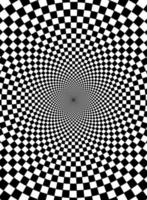 svartvit hypnotisk bakgrund. vektor