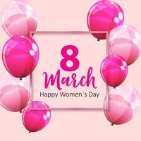 kvinnodagen gratulationskort 8 mars vektorillustration vektor