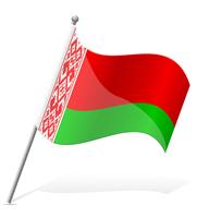 Flagge der Weißrussland-Vektorillustration vektor