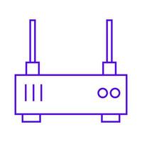 Router auf weißem Hintergrund vektor