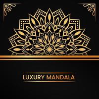 Luxus-Mandala-Hintergrund mit goldenem Arabeskenmuster, dekoratives Mandala-Design im arabischen islamischen Oststil, Mandala für Banner, Cover, Poster, Broschüre, Flyer, Karte, Yoga-Dekoration vektor