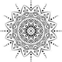 mandala arabesque mönster, arabisk islamisk östlig stil för bröllopskort, bokomslag, tryck, affisch, omslag, broschyr, flygblad, banderoll, henna, mehndi, tatuering, dekoration. vektor