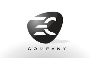 ec-Logo. Brief-Design-Vektor. vektor