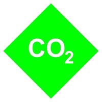 co2-signal på vit bakgrund vektor