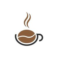 Kaffee-Logo-Design-Vorlagenvektor vektor