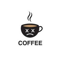 Kaffee-Logo-Design-Vorlagenvektor vektor