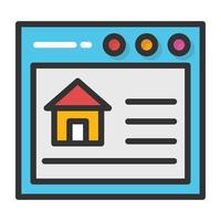 Online-Immobilien vektor