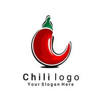 logotyp röd chili vektor
