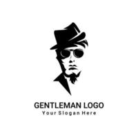 gentleman logotyp vektor