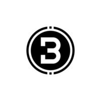 Logo-Design-Vorlage Buchstabe b vektor