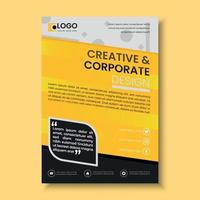 Corporate Business Flyer Design Illustration Konzept vektor