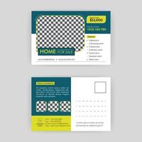 Postkarten-Design-Vorlage, modernes Banner-Design, Business-Postkarten-Flyer, vektor