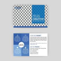 Postkarten-Design-Vorlage, modernes Banner-Design, Business-Postkarten-Flyer, vektor