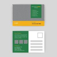 Postkarten-Design-Vorlage, modernes Banner-Design, Business-Postkarten-Flyer, vektor