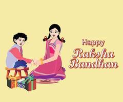 glad raksha bandhan vektor