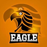 eagle sport gaming logotyp vektor märken emblem. vektor illustration