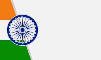 Tag der Republik Indien Hintergrund-Vektor-Illustration und Raum kopieren. geeignet, um auf Inhalten mit diesem Thema platziert zu werden. vektor