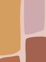 stylische Vorlagen mit organischen abstrakten Formen und Linien in Nude-Farben. Pastellhintergrund im minimalistischen Stil. zeitgenössische Vektorillustration. neutraler Hintergrund im minimalistischen Stil vektor