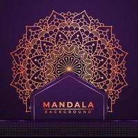 Luxus-Mandala-Hintergrunddesign mit goldener arabischer islamischer Stildekoration vektor