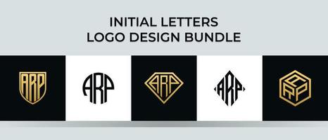 Anfangsbuchstaben Arp Logo Designs Bundle vektor